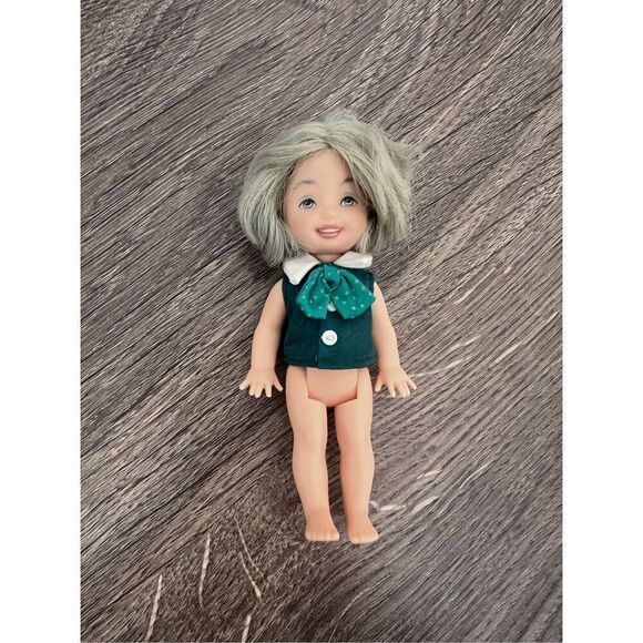 Barbie  Vintage Toys Alice in Wonderland Doll top In Green  4” 1994 - Picture 1 of 6